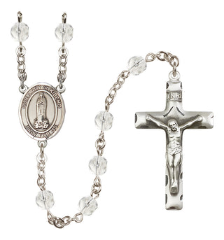 Silver-Plated 6mm Our Lady of Kibeho  Engraved Catholic Rosaries