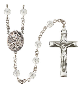 Silver-Plated 6mm Our Lady of the Precious Blood  Engraved Catholic Rosaries