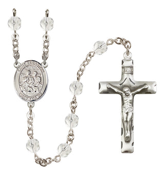 Silver-Plated 6mm Saint Sebastian / Choir Rosary