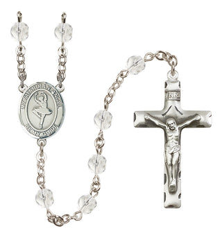 Silver-Plated 6mm Guardian Angel/Dance Rosary