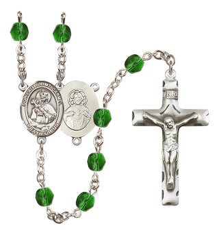 Silver-Plated 6mm Our Lady of Mount Carmel Rosary