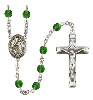 Silver-Plated 6mm Saint Raymond of Penafort  Engraved Catholic Rosaries