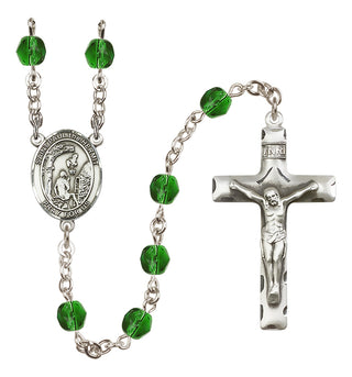 Silver-Plated 6mm Saint Paul the Hermit  Engraved Catholic Rosaries