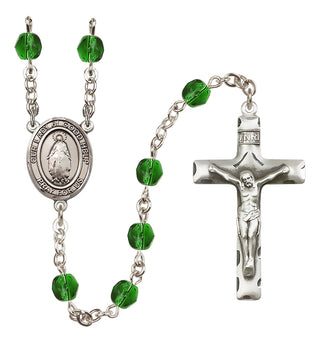 Silver-Plated 6mm Our Lady of Good Help  Engraved Catholic Rosaries