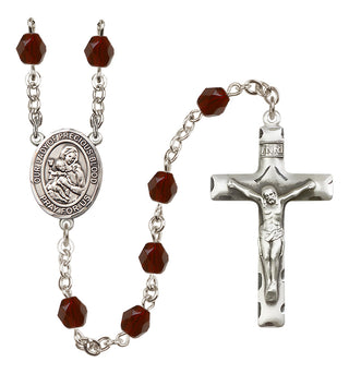 Silver-Plated 6mm Our Lady of the Precious Blood  Engraved Catholic Rosaries