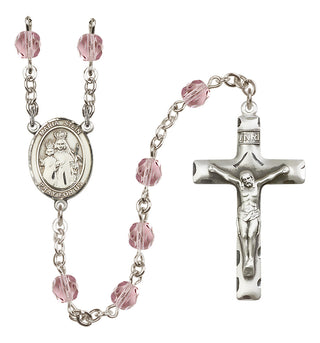 Silver-Plated 6mm Maria Stein  Engraved Catholic Rosaries