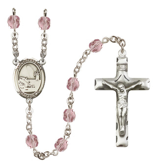 Silver-Plated 6mm Saint Sebastian / Fishing Rosary