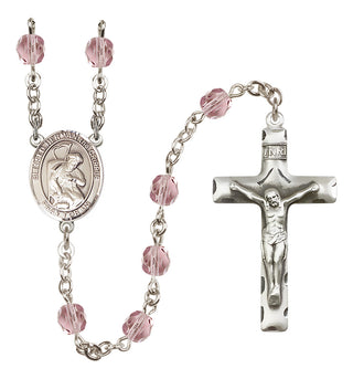 Silver-Plated 6mm Blessed Herman the Cripple  Engraved Catholic Rosaries
