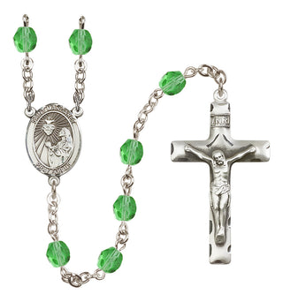 Silver-Plated 6mm Saint Margaret Mary Alacoque  Engraved Catholic Rosaries