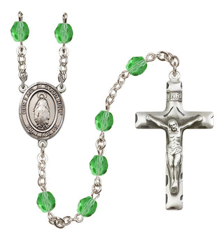 Silver-Plated 6mm Our Lady of Good Help  Engraved Catholic Rosaries