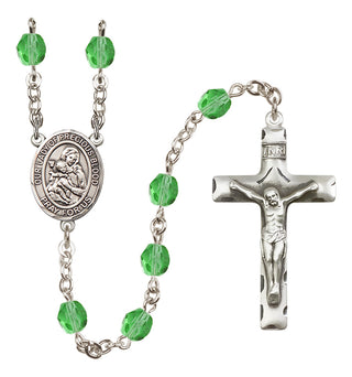 Silver-Plated 6mm Our Lady of the Precious Blood  Engraved Catholic Rosaries