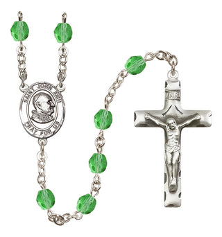 Silver-Plated 6mm Saint John Xxiii  Engraved Catholic Rosaries