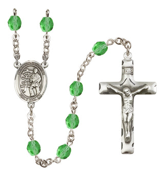 Silver-Plated 6mm Saint Christopher / Karate Rosary