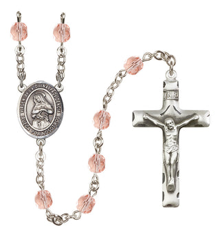 Silver-Plated 6mm Virgen de la Divina Providencia  Engraved Catholic Rosaries
