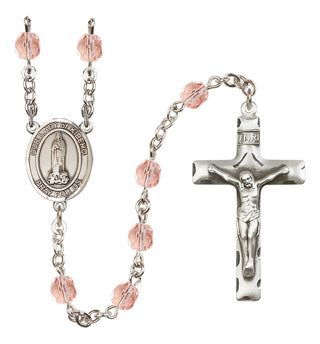 Silver-Plated 6mm Our Lady of Kibeho  Engraved Catholic Rosaries
