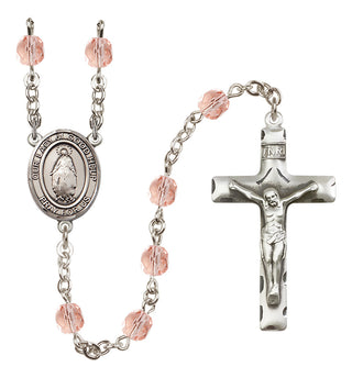 Silver-Plated 6mm Our Lady of Good Help  Engraved Catholic Rosaries