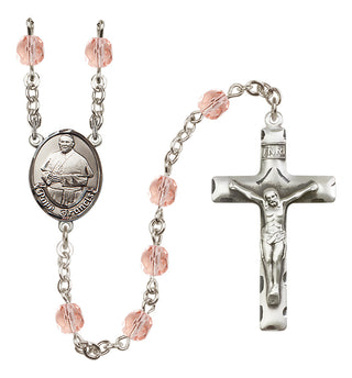 Silver-Plated 6mm Pope Francis Rosary