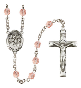 Silver-Plated 6mm Saint Christopher / Choir Rosary