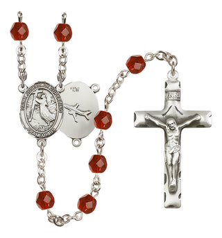 Silver-Plated 6mm Saint Joseph of Cupertino Rosary