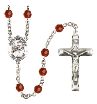 Silver-Plated 6mm Saint John Paul II Rosary