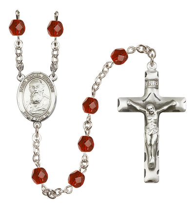 Silver-Plated 6mm St. Daniel Comboni Rosary | Engravable