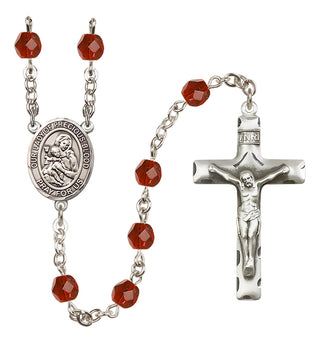 Silver-Plated 6mm Our Lady of the Precious Blood  Engraved Catholic Rosaries