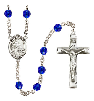 Silver-Plated 6mm Saint Veronica  Engraved Catholic Rosaries