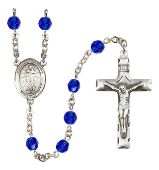 Silver-Plated 6mm Our Lady of Tears  Engraved Catholic Rosaries