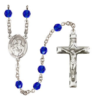 Silver-Plated 6mm Saints Peter & Paul  Engraved Catholic Rosaries