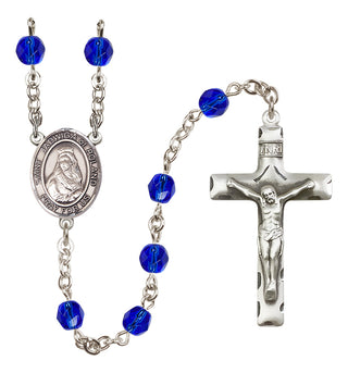 Silver-Plated 6mm Saint Jadwiga of Poland  Engraved Catholic Rosaries
