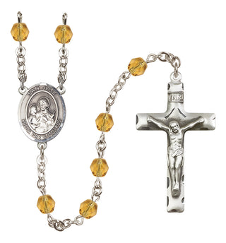 Silver-Plated 6mm San Jose  Engraved Catholic Rosaries