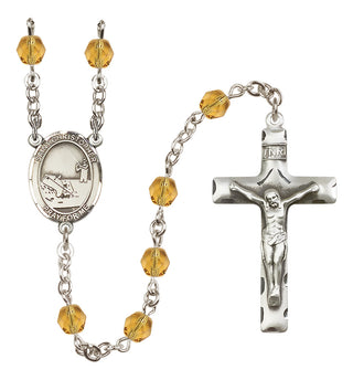 Silver-Plated 6mm Saint Christopher / Fishing Rosary