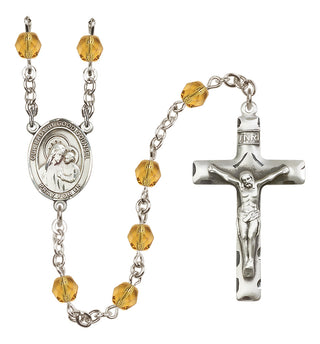 Silver-Plated 6mm Our Lady of Good Counsel  Engraved Catholic Rosaries