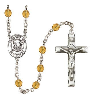 Silver-Plated 6mm Saint John Xxiii  Engraved Catholic Rosaries
