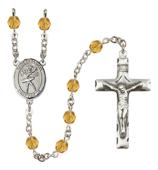 Silver-Plated 6mm Saint Sebastian / Dance Rosary
