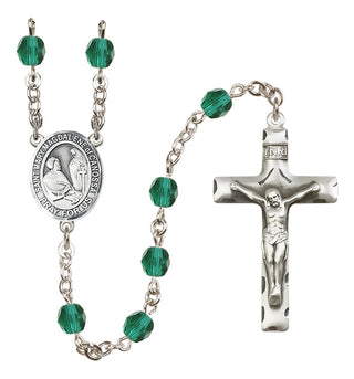 Silver-Plated 6mm Saint Mary Magdalene of Canossa  Engraved Catholic Rosaries