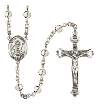 Silver Plated 6mm Saint Benedict Rosary