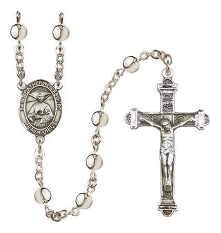 Silver Plated 6mm Saint Catherine Laboure Rosary