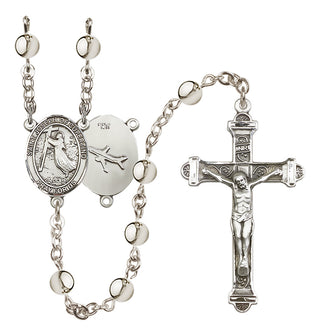 Silver Plated 6mm Saint Joseph of Cupertino Rosary