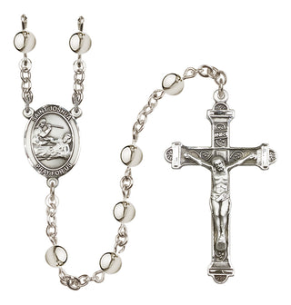 Silver Plated 6mm Saint Joshua Rosary