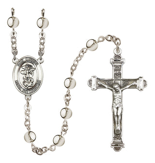 Silver Plated 6mm San Miguel Arcangel Rosary