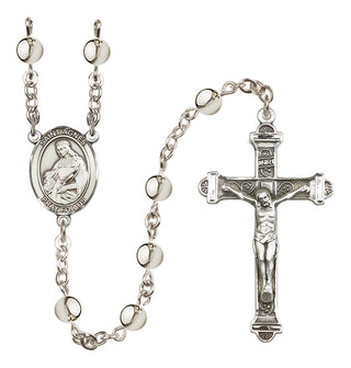 Silver Plated 6mm Saint Agnes of Rome Rosary