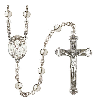 Silver-Plated 6mm Saint Dominic Savio  Engraved Catholic Rosaries