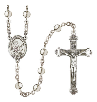 Silver Plated 6mm Saint Bernard of Montjoux Rosary