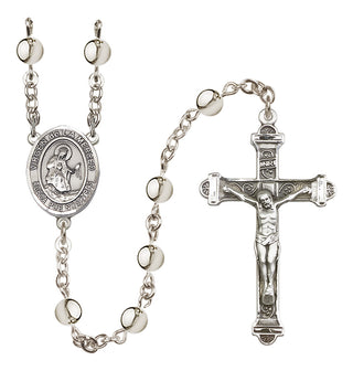 Silver Plated 6mm Virgen de la Merced Rosary