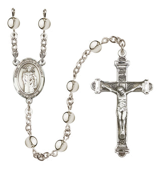 Silver Plated 6mm Saint Thomas A Becket Rosary