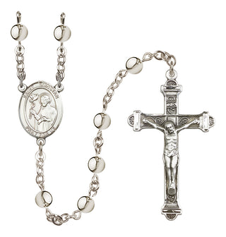 Silver Plated 6mm Saint Dunstan Rosary