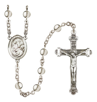 Silver Plated 6mm Saint Fina Rosary