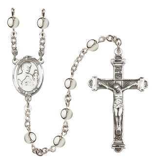 Silver Plated 6mm Saint Kieran Rosary