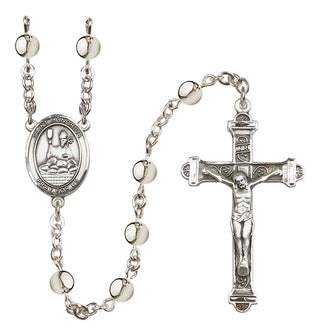 Silver Plated 6mm Saint Honorius of Amiens Rosary